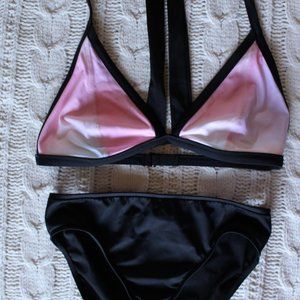 Leilani Women's Black/Pink Bikini Set ~4~